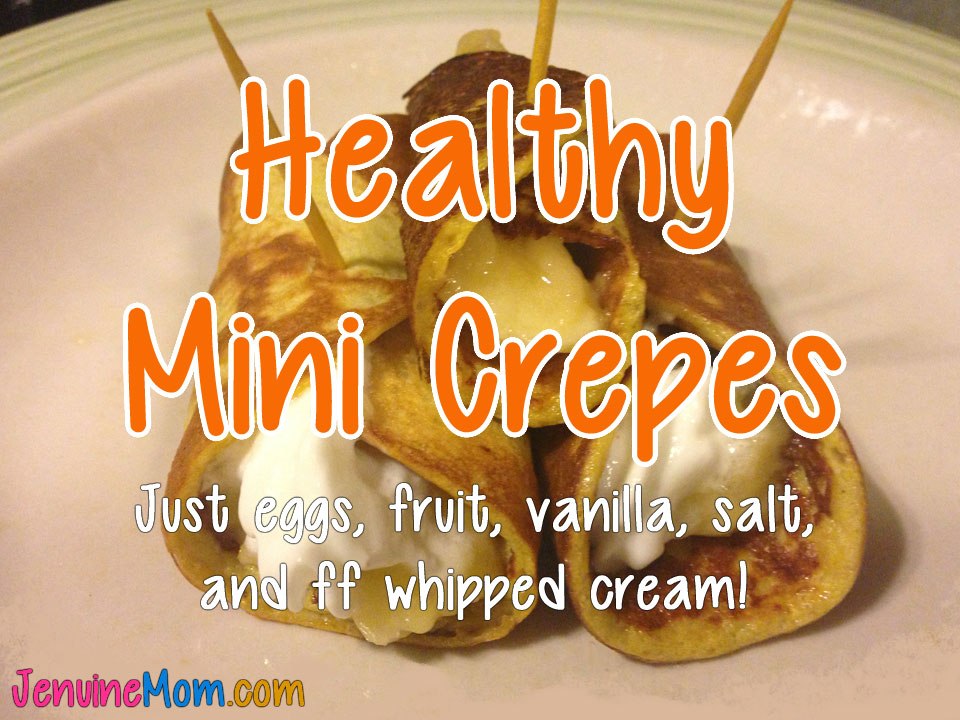 Healthy Mini Crepes with Fruit Filling